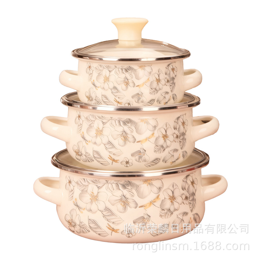 Comercio exterior esmalte de espejo 3 piezas de conjunto de paneles de cocina