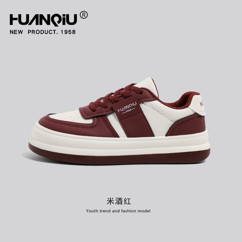 Global White Shoes For Women Spring,Summer And Autumn Big Head Shoes All-match White Shoes Casual Thick-soled Plus Velvet Shoes