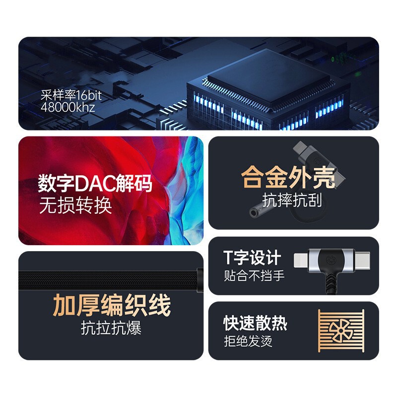 アップル華を適用して米携帯電話のイヤホン中継ケーブル3.5mm変換type c iphoneオーディオアダプタ|undefined