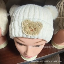 可爱恐龙宝宝秋冬帽子毛线帽保暖儿童帽子男女童针织帽子婴儿帽