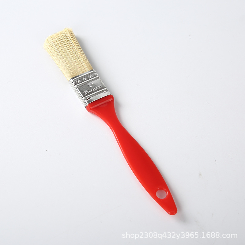 0.5 1 pulgada cepillo de pintura cepillo de limpieza cepillo de cepillo pequeño cepillo de cepillo de pegamento de recubrimiento mango de plástico cepillo de cepillo personalizado