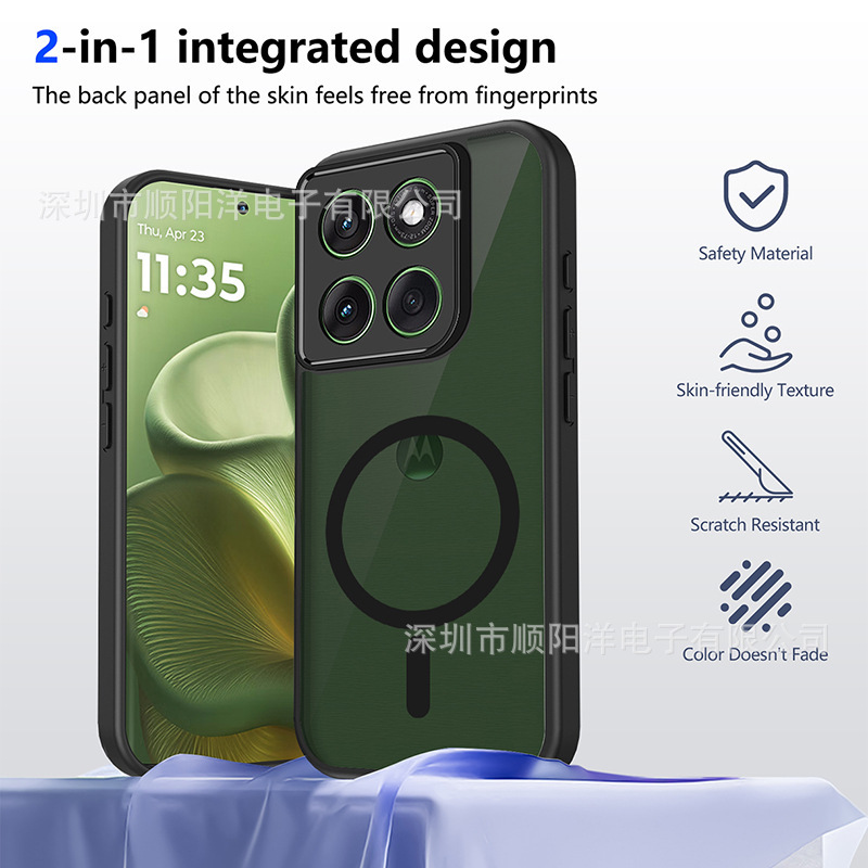 Black Magnetic Case for Moto G86 G67 G57 Power G96 G56 Phone Protective Cover Shell Black Magnetic Case for Moto G86 G67 G57 Power G96 G56 Phone Protective Cover Shell