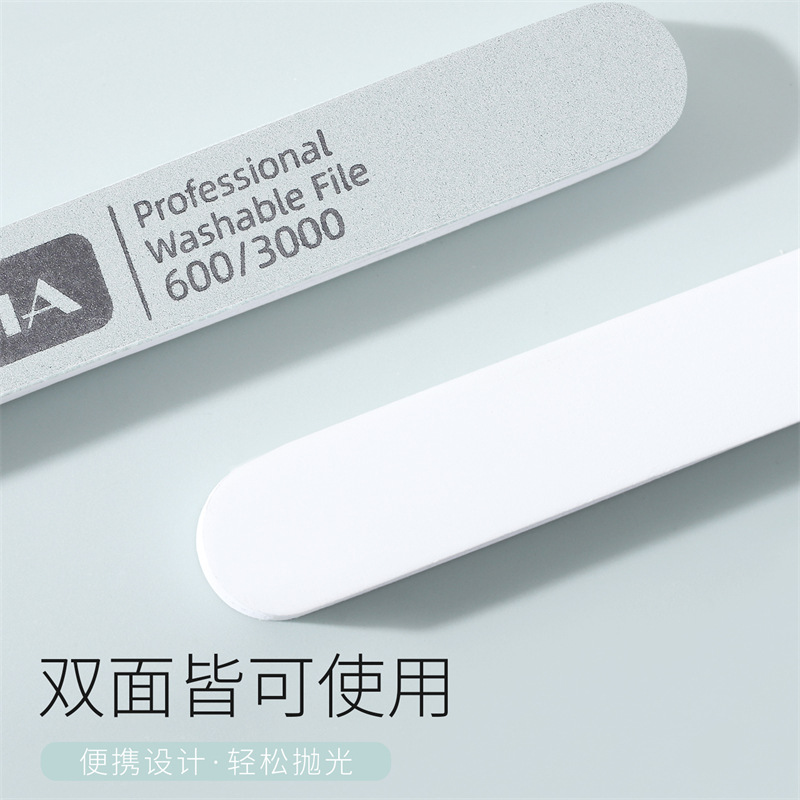 YUJIA nail art verde y blanco tira de pulido de doble cara 600/3000 Wenwan tira de pulido para frotar barra de plata venta directa de fábrica