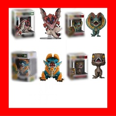 Popモンスターハンター雷双足龍294双脊龍550猛龍549フィギュア