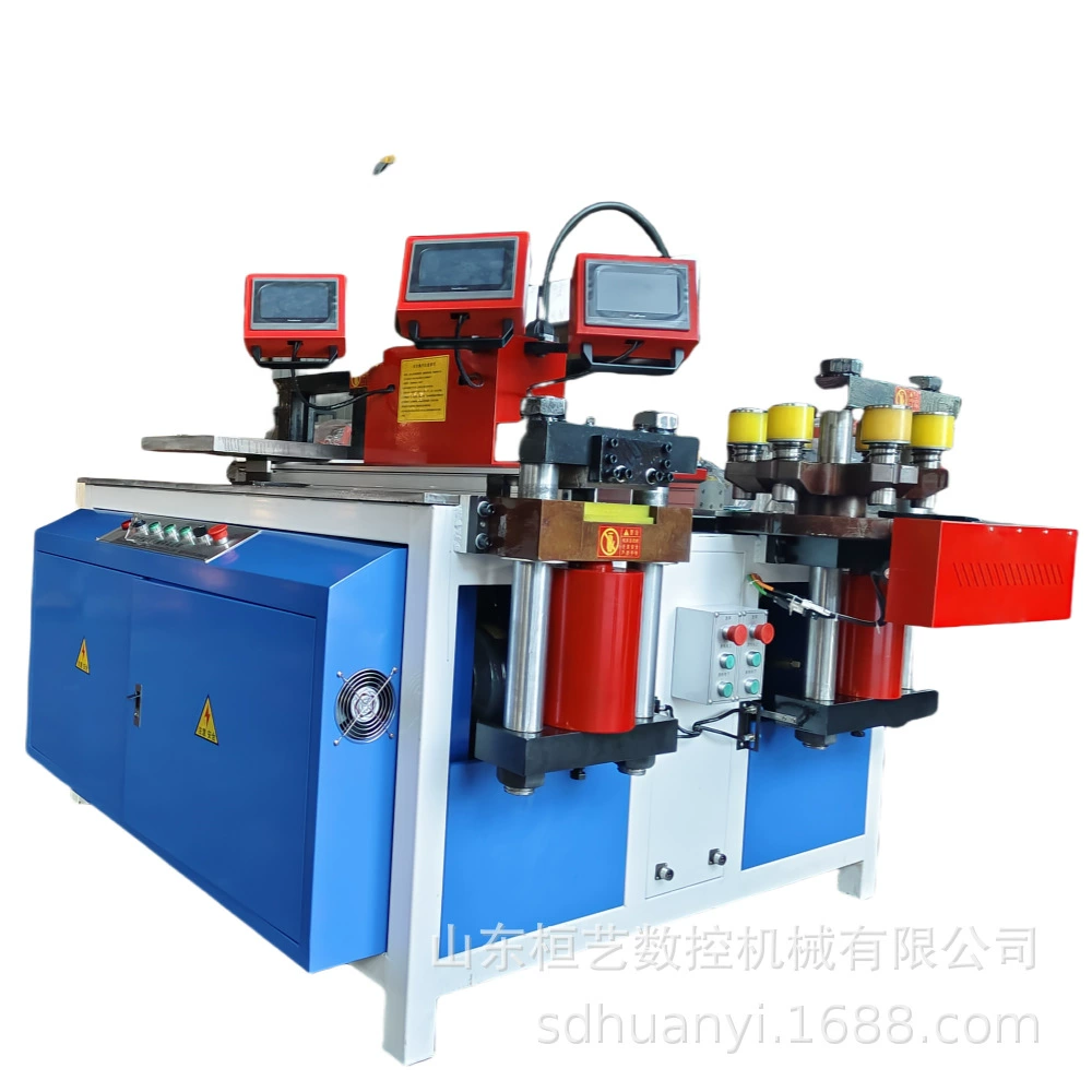 Многофункциональный универсальный станок для гибки медных шин, обработки шин, резки и пробивки для силовых шкафов