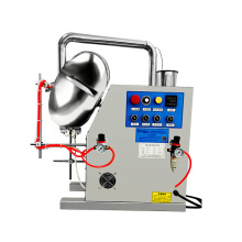 不锈钢日本小粉丸糖衣机 透明薄膜荸荠式包衣锅 小型不锈钢抛光机