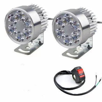 electric vehicle headlight, super: Motorcycle tail - 6-high-brightness-beads-2-pieces-1-switch-screws