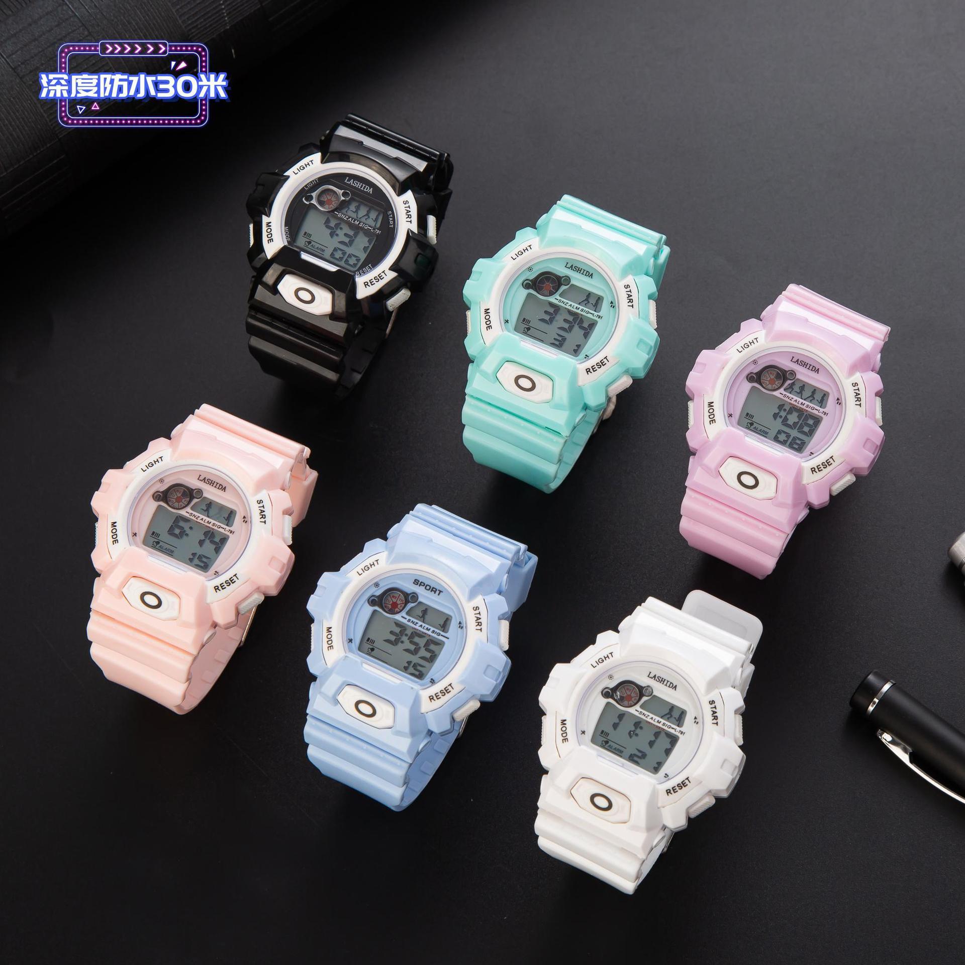 Universal electronic children's multicoloured waterproof men's watch…