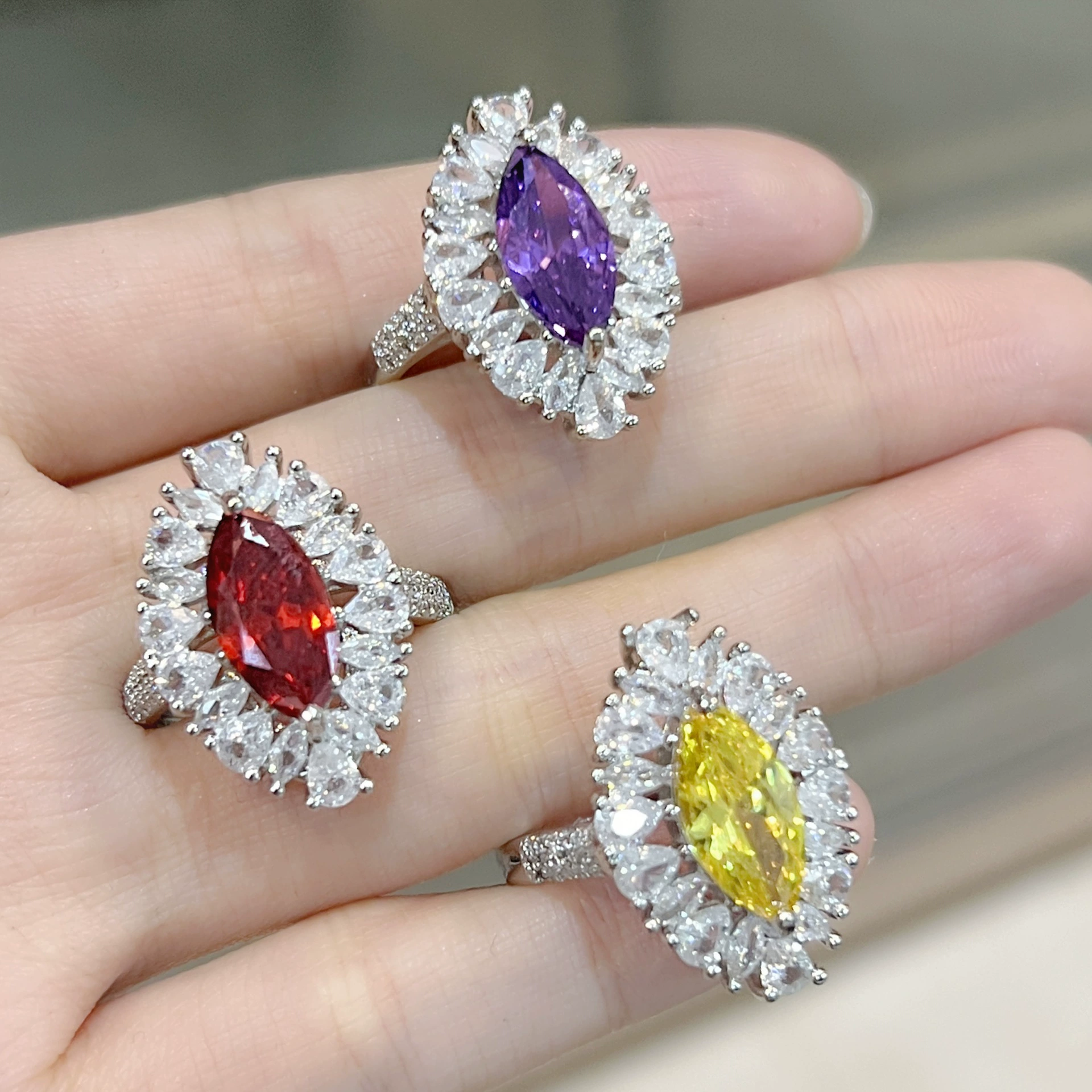 Кактус-стиль турмалиновые подвески с камнем Zircon, слёзы рубина, один размер, серебристое покрытие