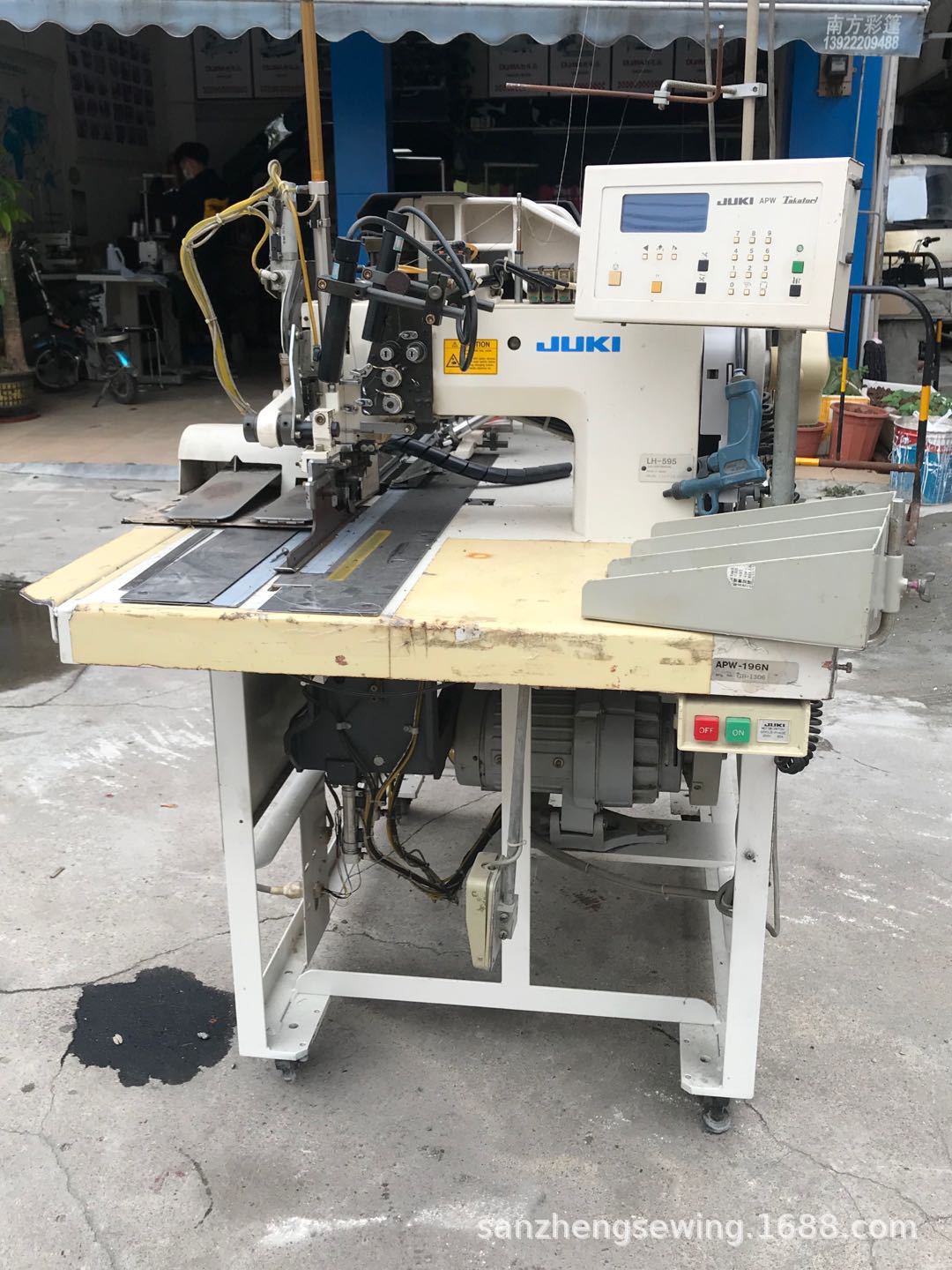 Usado JUKI 195 máquina de abertura de bolsa de computadora máquina de abertura de bolsa de ropa máquina de abertura de bolsa de máquina pesada máquina de abertura de bolsa de equipo de trajes