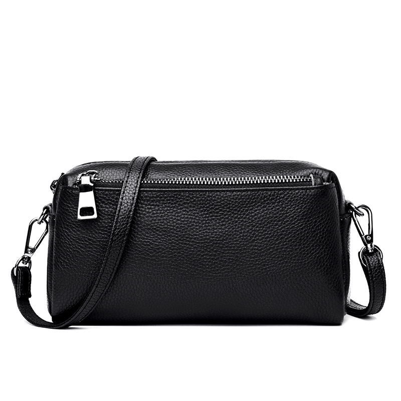 Bolso de mujer de cuero genuino transfronterizo bolso pequeño al por mayor 2024 nueva moda bolso de mensajero de hombro casual primera capa de embrague de piel de vaca