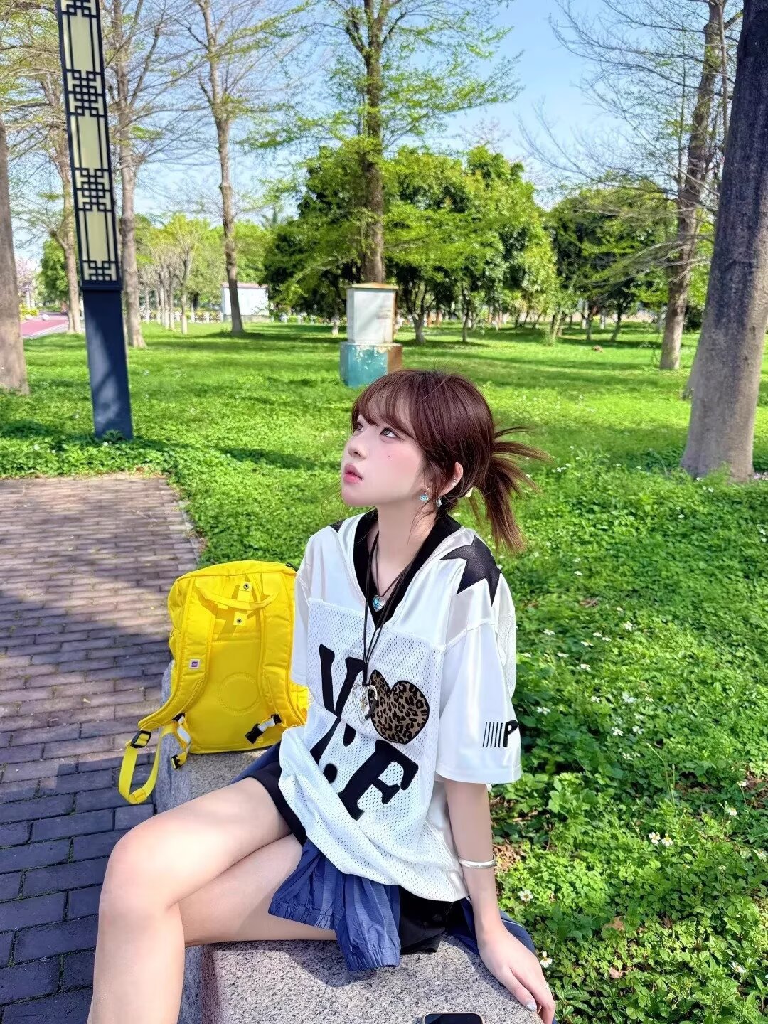 American-style V-neck Sports Short-sleeve T-shirt , Loose Fit For Summer , Color-blocking Mesh Jersey Style,_viptrois.com