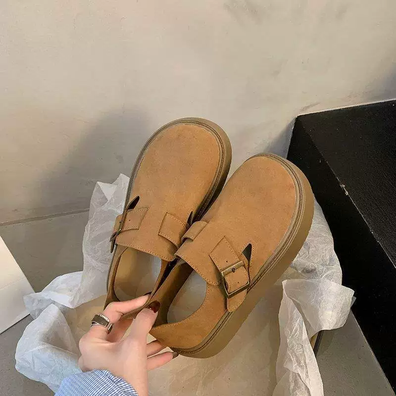 Footwear, shoes platform, fashionable loafers
