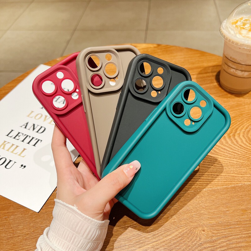 Anti-fall RENO11 Fine Hole Solid Color Material realmeQ5 Real Me Phone Case for Emery Oppo Phone Case