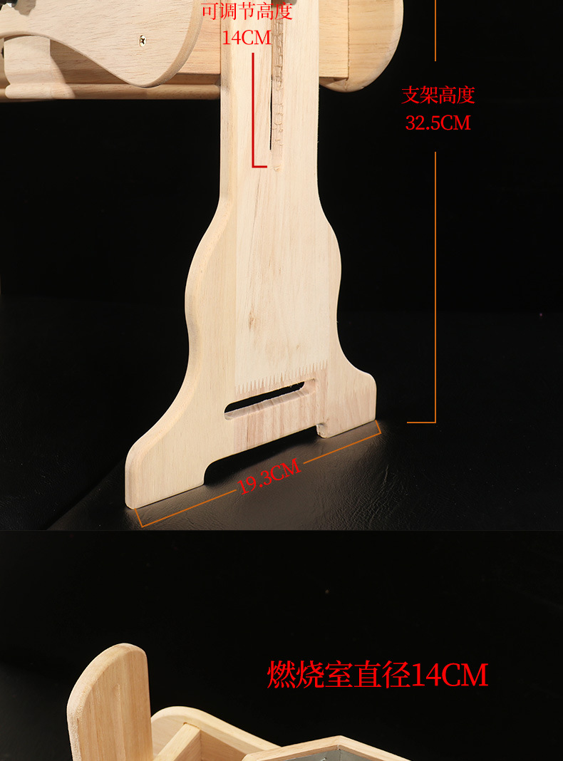 Wooden Moxibustion Box for Women Breast Area Warming Tool with Smoke Filter Cover Portable Ai Jiu specifications