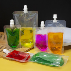0.86-Caliber Transparent Stand-Up Pouches: Milk, Rice, Food-Grade, Clear Beverage Bags for Chicken Essence, Seasonings, and Beer