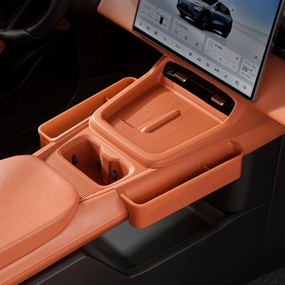 26 Models of Dark Blue S05 Center Console Silicone Pads, Non-Slip and Wear-Resistant, Can Be Used to Store Items, Car Interior Modification Accessories (Other Automotive Interior Supplies) - 26-models-of-dark-blue-s05-heat-wave-orange-central-control-silicone-pad