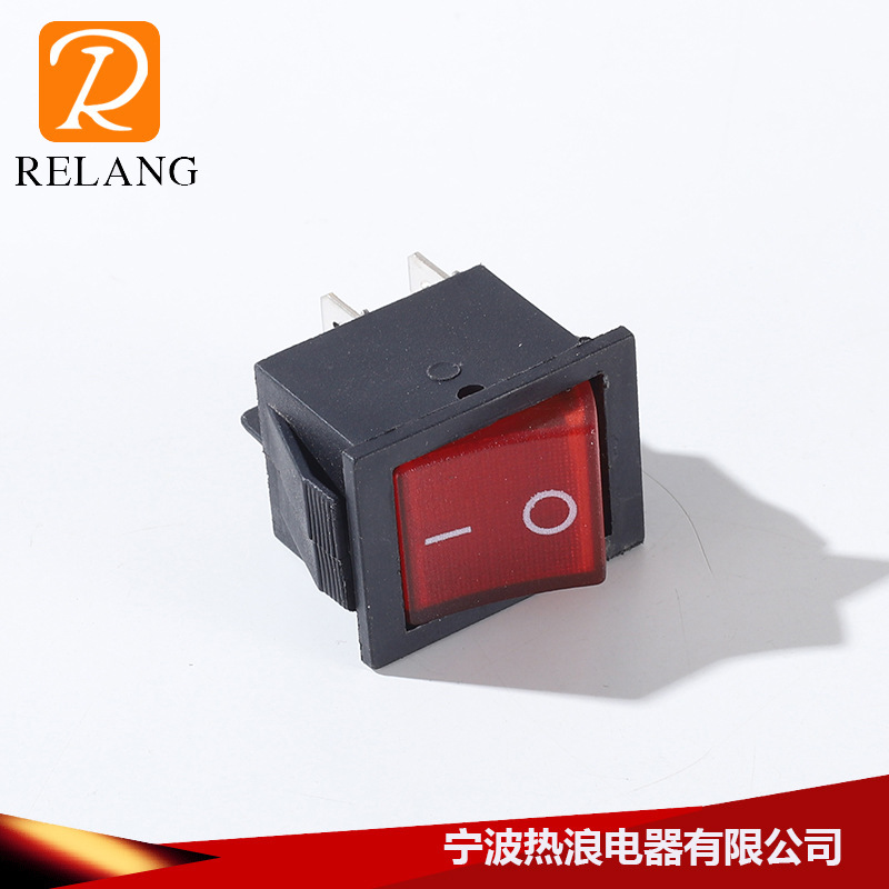 船形开关2脚电源启动船型开关2档单联按键翘板开关
