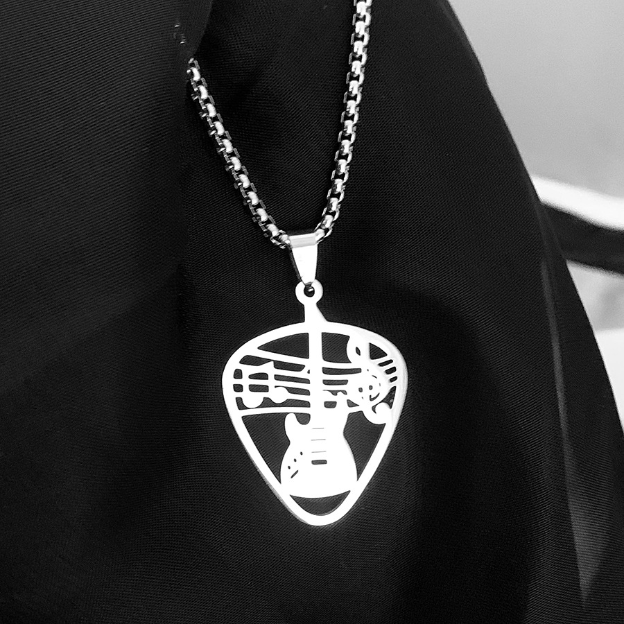Hollow Guitar Pick Necklace Image 4