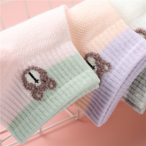 Langsha women's cotton socks pure cotton mesh breathable summer women's sports and leisure women's cotton socks wholesale