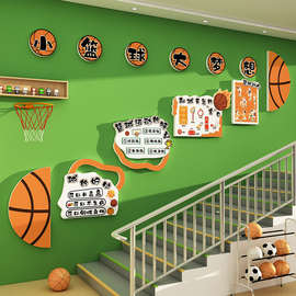 幼儿园墙面装饰环创运动篮球主题半成品材料布置文化走廊教室班级