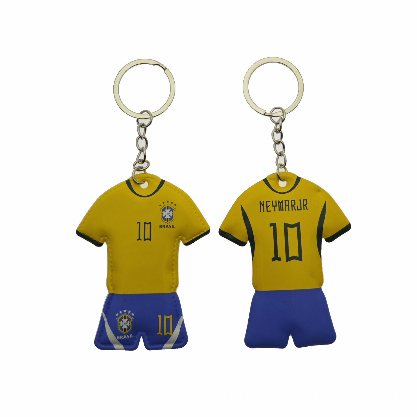 Llavero de Camiseta de Fútbol de PVC para Aficionados