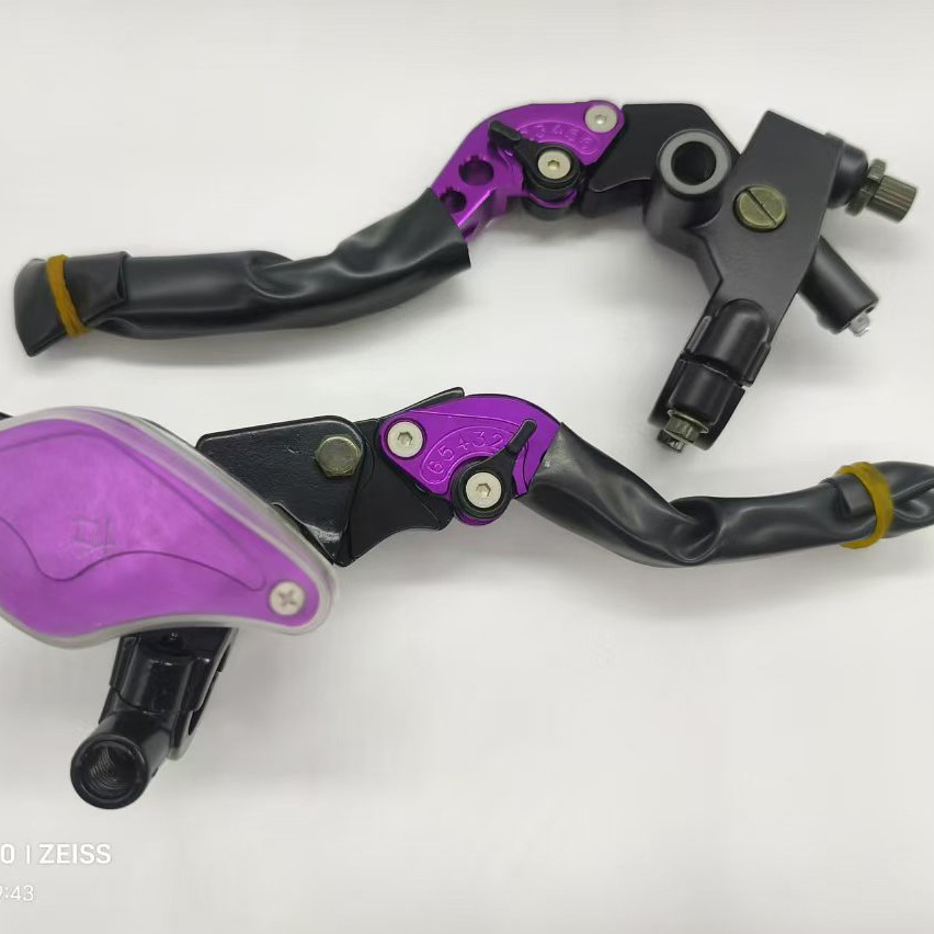 Cnc Motorcycle Modified Pump Brake Maple Leaf Pump Adjustable Clutch Horn Handle Brake Accessories