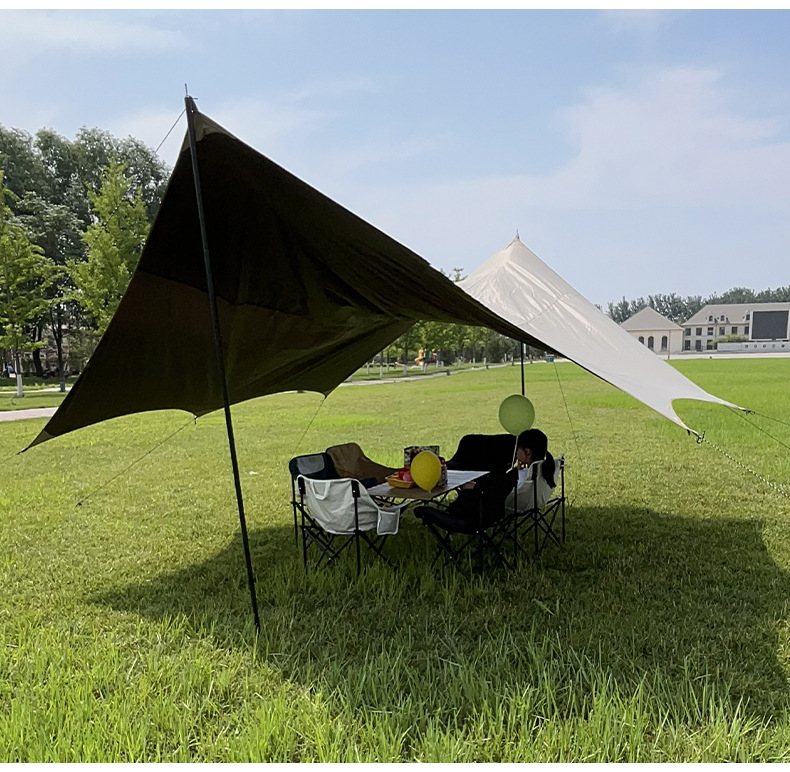 Factory wholesale outdoor shelter canopy thickened leisure picnic tent multi-person beach camping picnic canopy