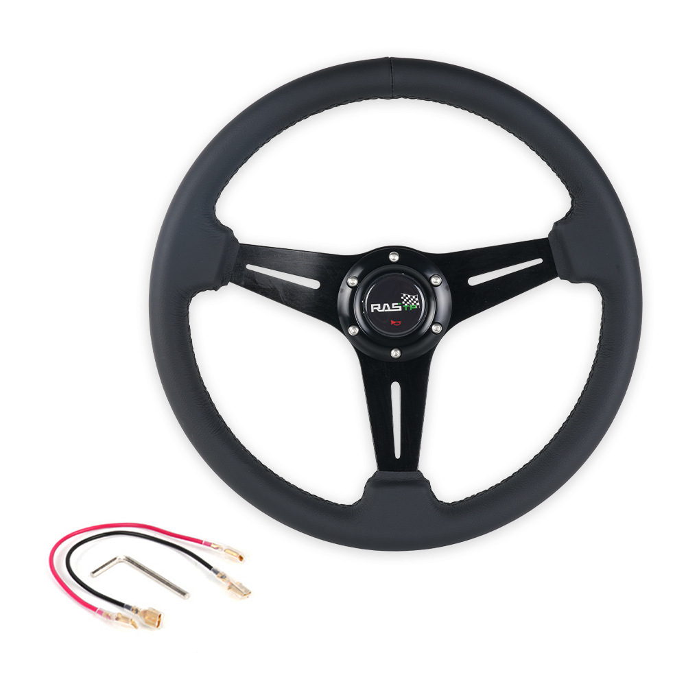 Steering Wheel Racing: Qìchē Steering wheel - stw070-genuine-leather