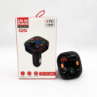 Car mp3 Bluetooth hands-free call mp3 real - q5-color-box-packaging