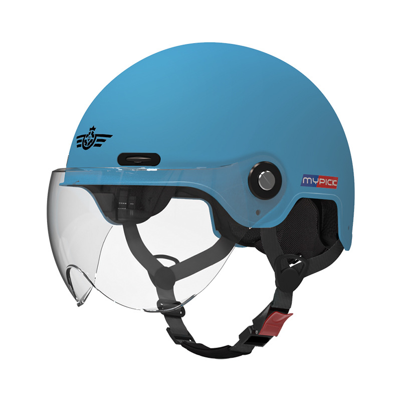 프로스트 블루 짧은 투명