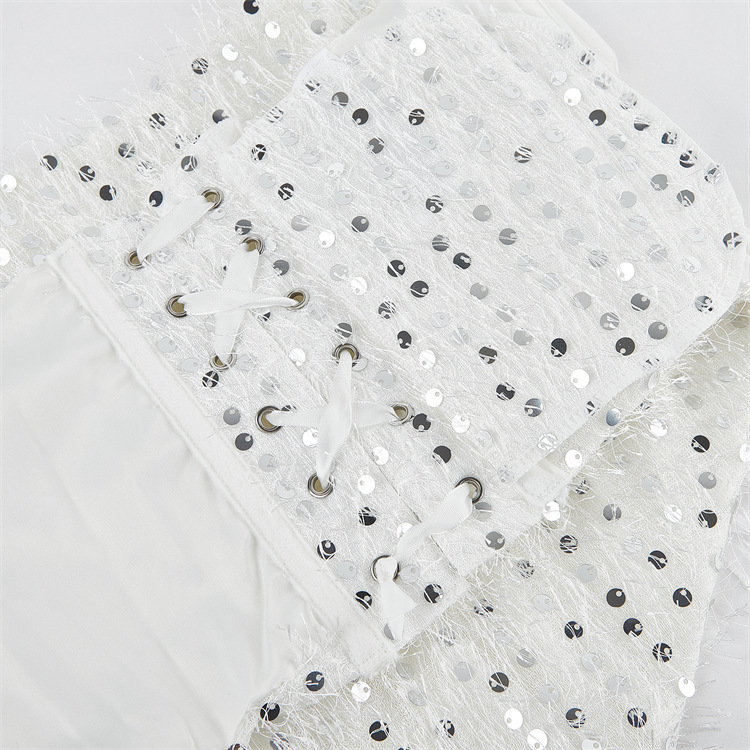 Nuevo hilo de malla con sequinilla hilo de red club de noche sexy plástico chaqueta Amazon temu suministro transfronterizo