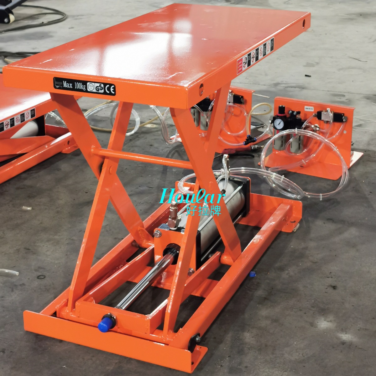 厂直销AT-10气动升降机 升降台 气动平台车 固定式气动升降平台