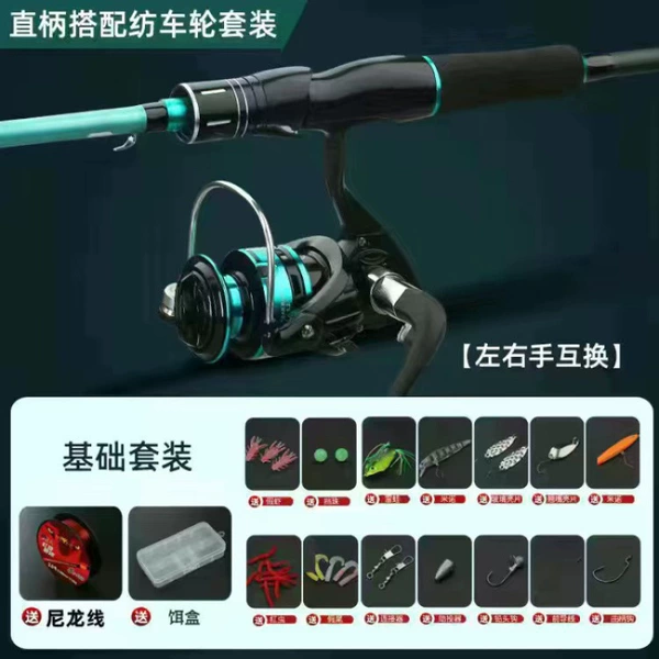 Straight handle spinning wheel left and right interchangeable [Basic set]