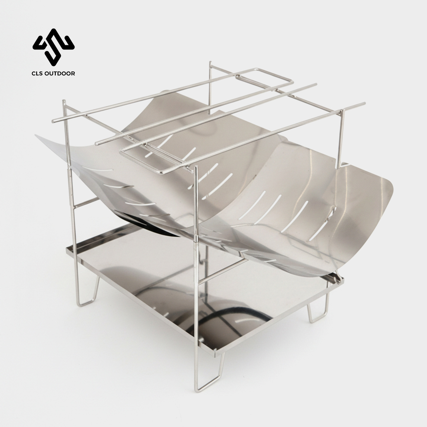 户外超轻可折叠易收纳焚火台烧烤架便携生火炉烧柴火木炭烤肉炉子