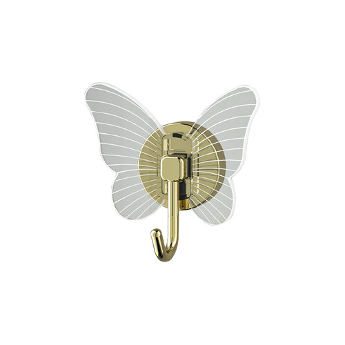 No-punch butterfly hook three-dimensional texture wall sticker home decoration entrance hall coat hook key chain sticky hook coat hook