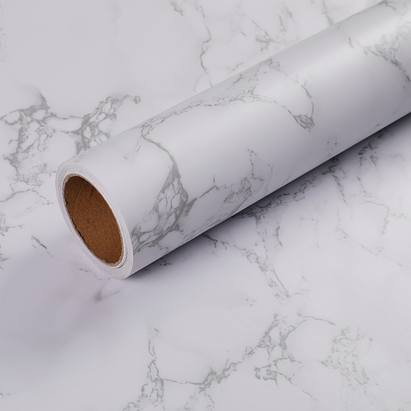 Transfronteriza Amazon autoadhesivo papel pintado de mármol impermeable y a prueba de aceite decoración de la cocina renovación pegatinas muebles película protectora
