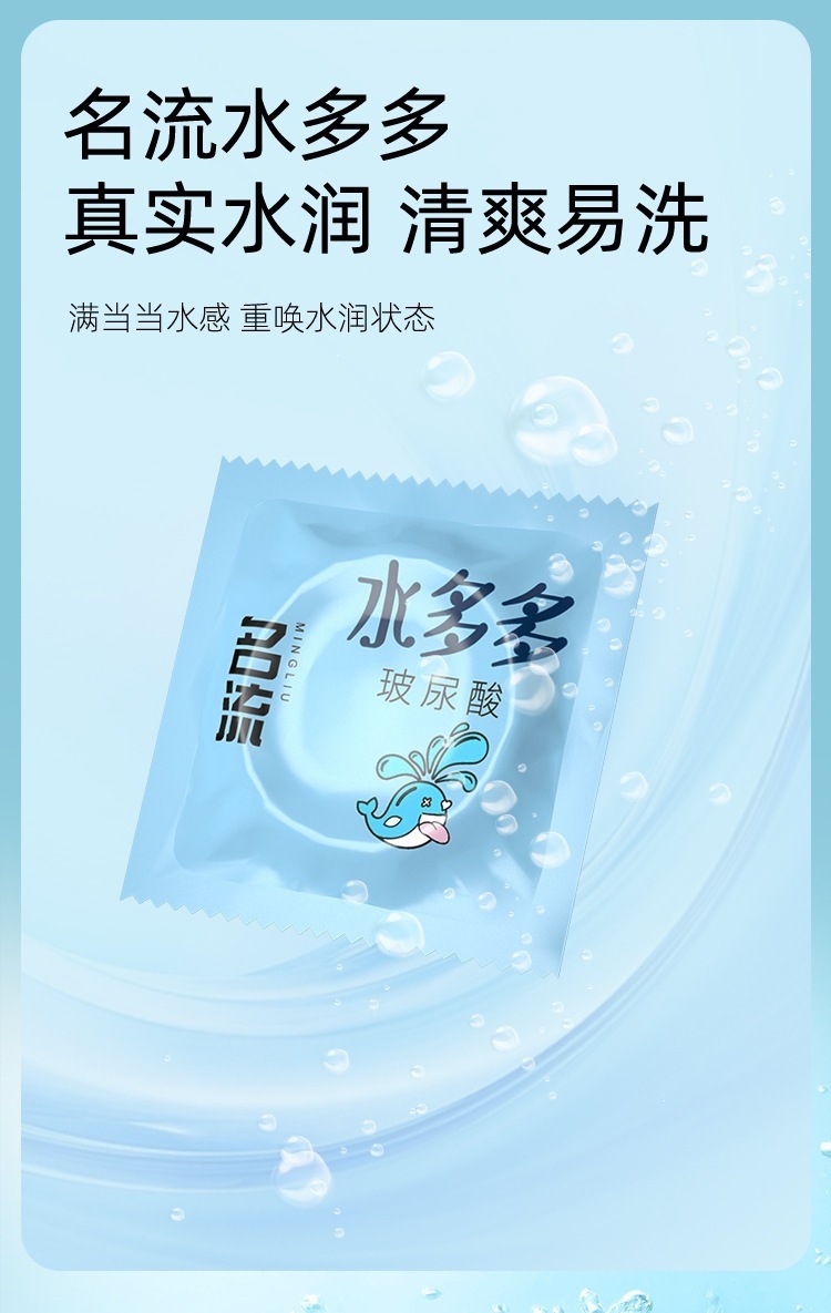 Celebrity Luiduo Magic 3-in-1 Condoms, 3-Pack, Ultra-Thin, Hyaluronic Acid, Medium — detail image 13