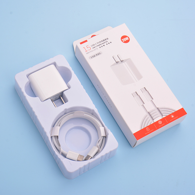 Cargador PD30W Compatible con Apple 17 15promax, Carga Rápida para iPhone16, Cable de Datos Tipo-C para Teléfono Móvil