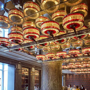Creative Chandelier Hotel Duplex Light Luxury Sales Department Lamps Villa Crystal Chandelier Hall Engineering Chandelier Customization
