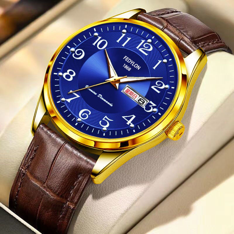 110 Gold Blue Face-Brown Belt