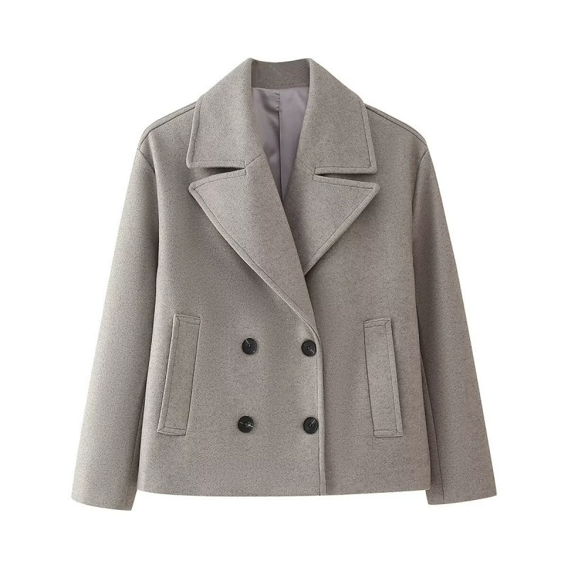 (Граница торговли) модное короткое шерстяное пальто, осень, европейский стиль