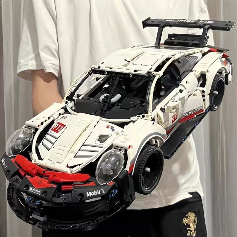 Compatible with Lego Porsche Cyberpunk Building Blocks Remote Control Sports Car Assembly Model Boys Educational Toys Wholesale Compatible with Lego Porsche Cyberpunk Building Blocks Remote Control Sports Car Assembly Model Boys Educational Toys Wholesale