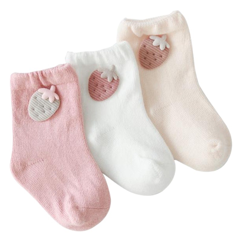 2020 primavera y otoño nuevos calcetines de bebé de algodón peinado accesorios de dibujos animados sin hueso calcetines de bebé niños y niñas