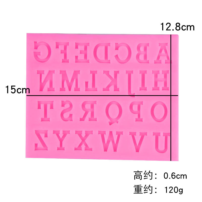 Nuevo caso letras silicona fondant molde DIY pastel decoración inglés chocolate cumpleaños decoración