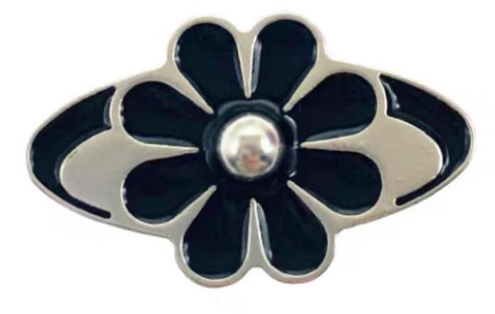 2023 nuevo centro comercial mismo estilo metal agujero zapatos hebilla zapato flor DIY rhinestone tridimensional zapato hebilla Accesorios al por mayor