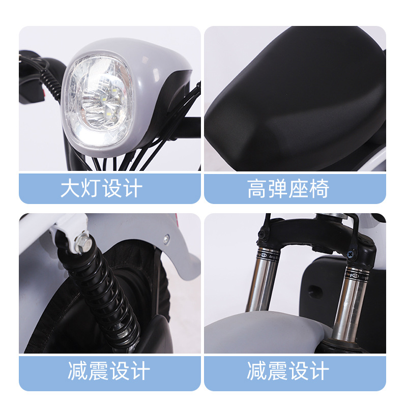 Exportación transfronteriza de vehículos completos de dos ruedas de pedal larga duración de viaje adulto bicicletas eléctricas de dos personas vehículos eléctricos de batería