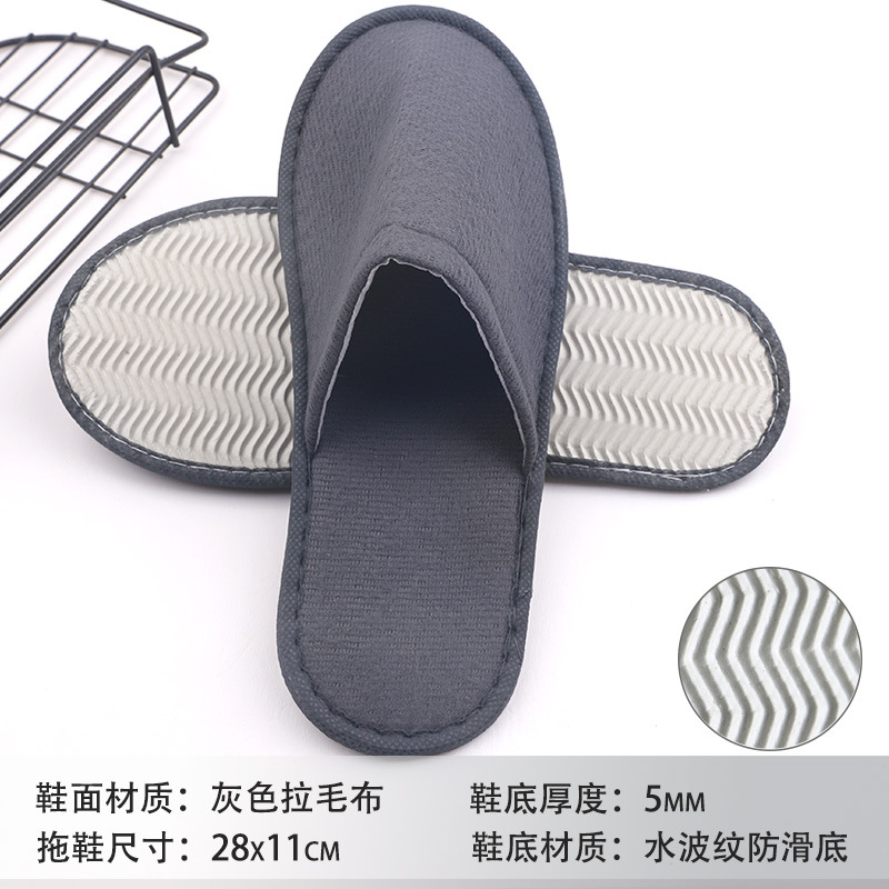 Hotel sandalinas desechables de algodón de lino de seda sandalinas de alojamiento residencial sandalinas desechables antideslizantes soleas de zapatillas gruesas