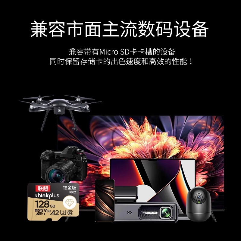 Lenovo 64GB メモリーカード TFカード プラチナバージョン 高速大容量 ドライブレコーダー 監視カメラ専用|undefined
