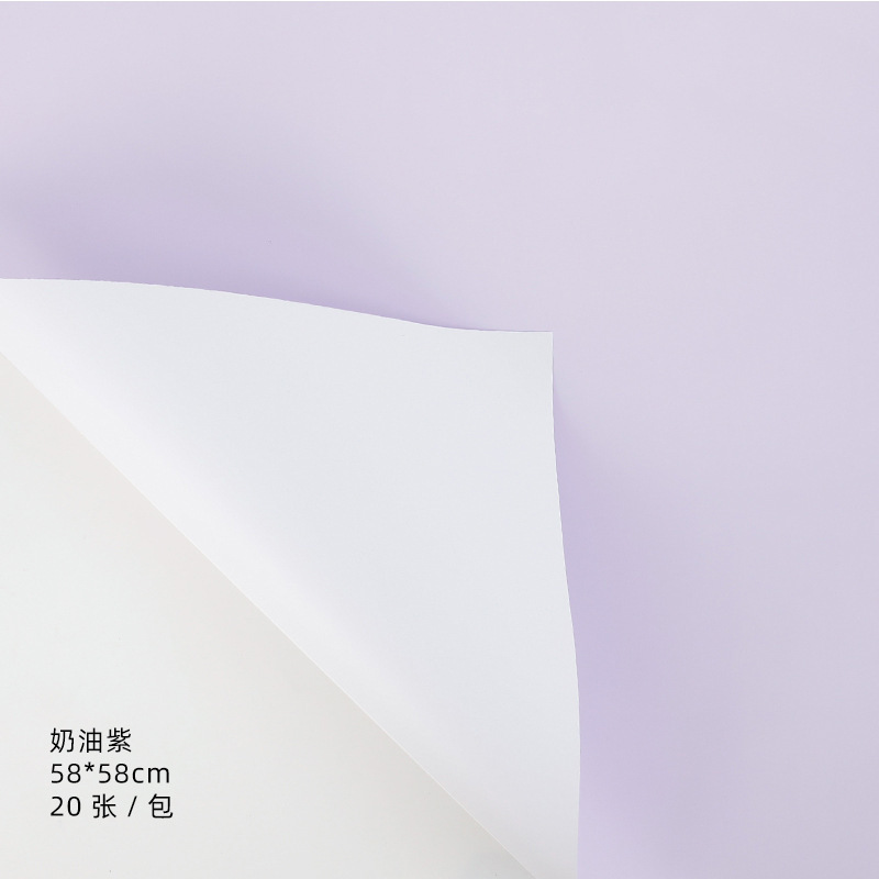 Tangde fábrica directa de doble cara de dos colores papel Ouya engrosada impermeable regalo flor papel de embalaje al por mayor